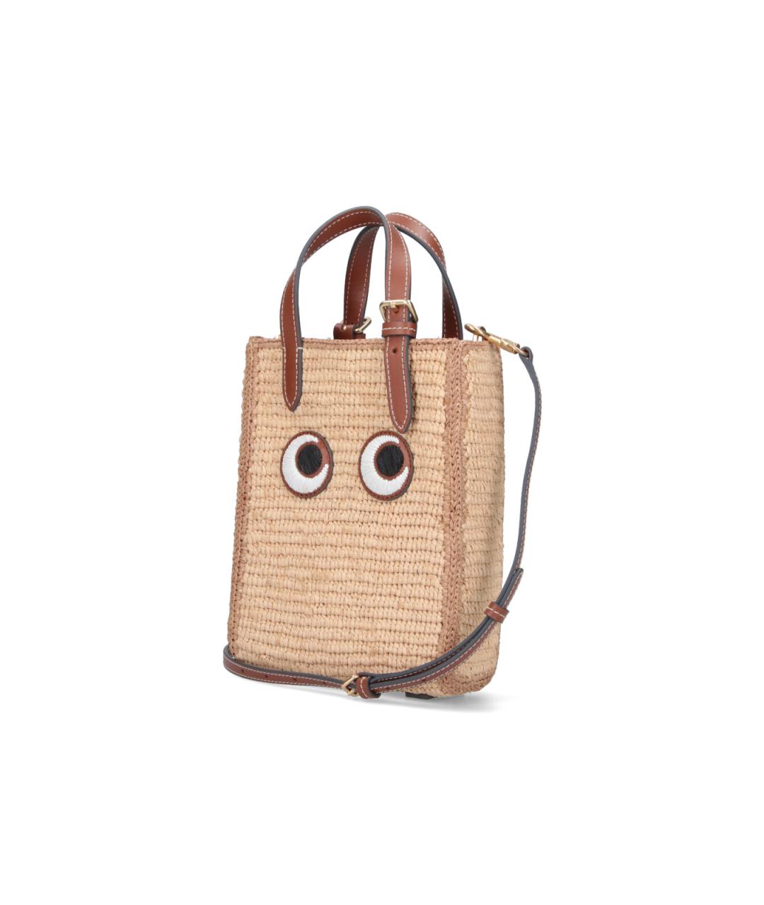 ANYA HINDMARCH Бежевая сумка тоут, фото 2