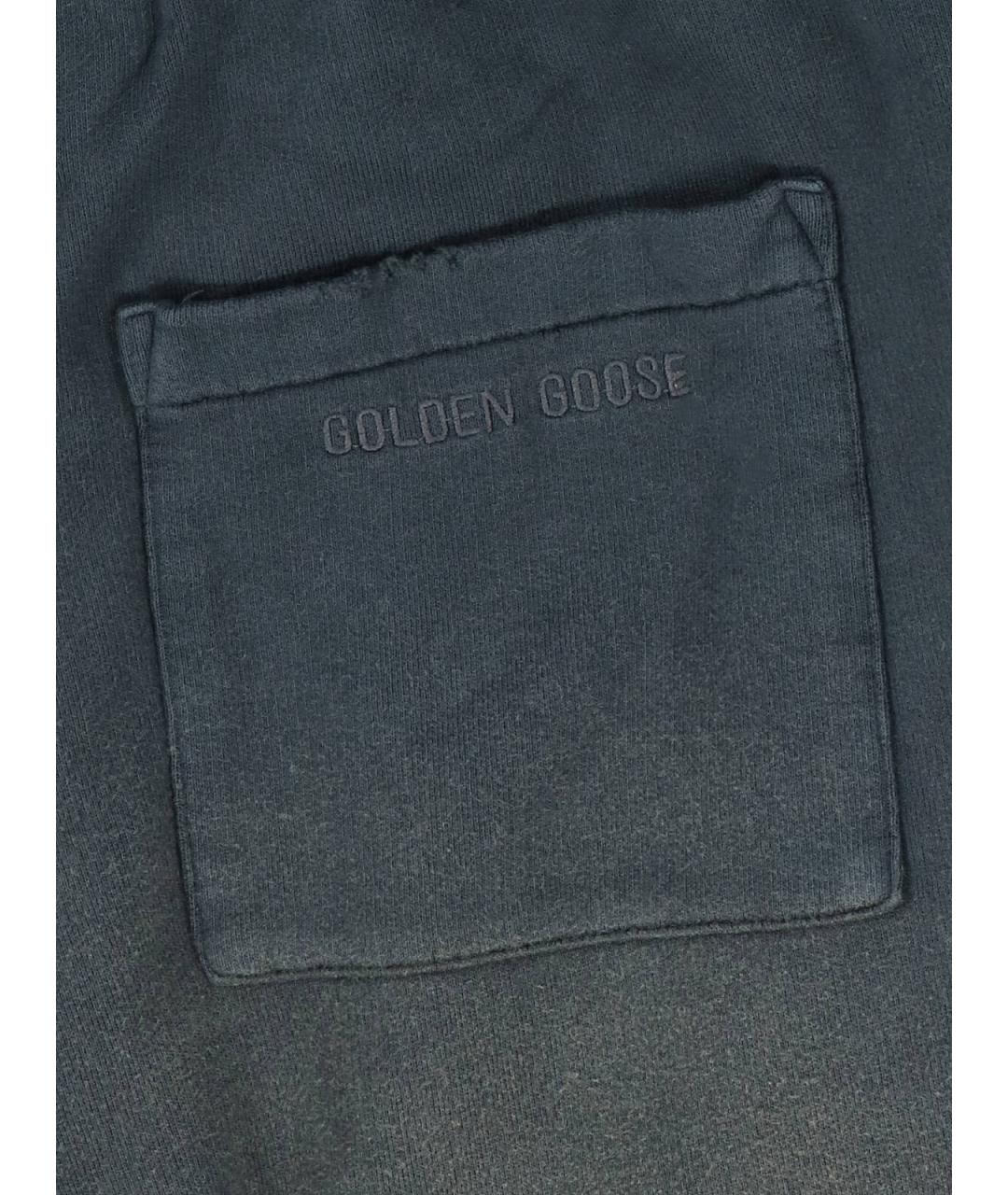 GOLDEN GOOSE DELUXE BRAND Черные хлопковые повседневные брюки, фото 5