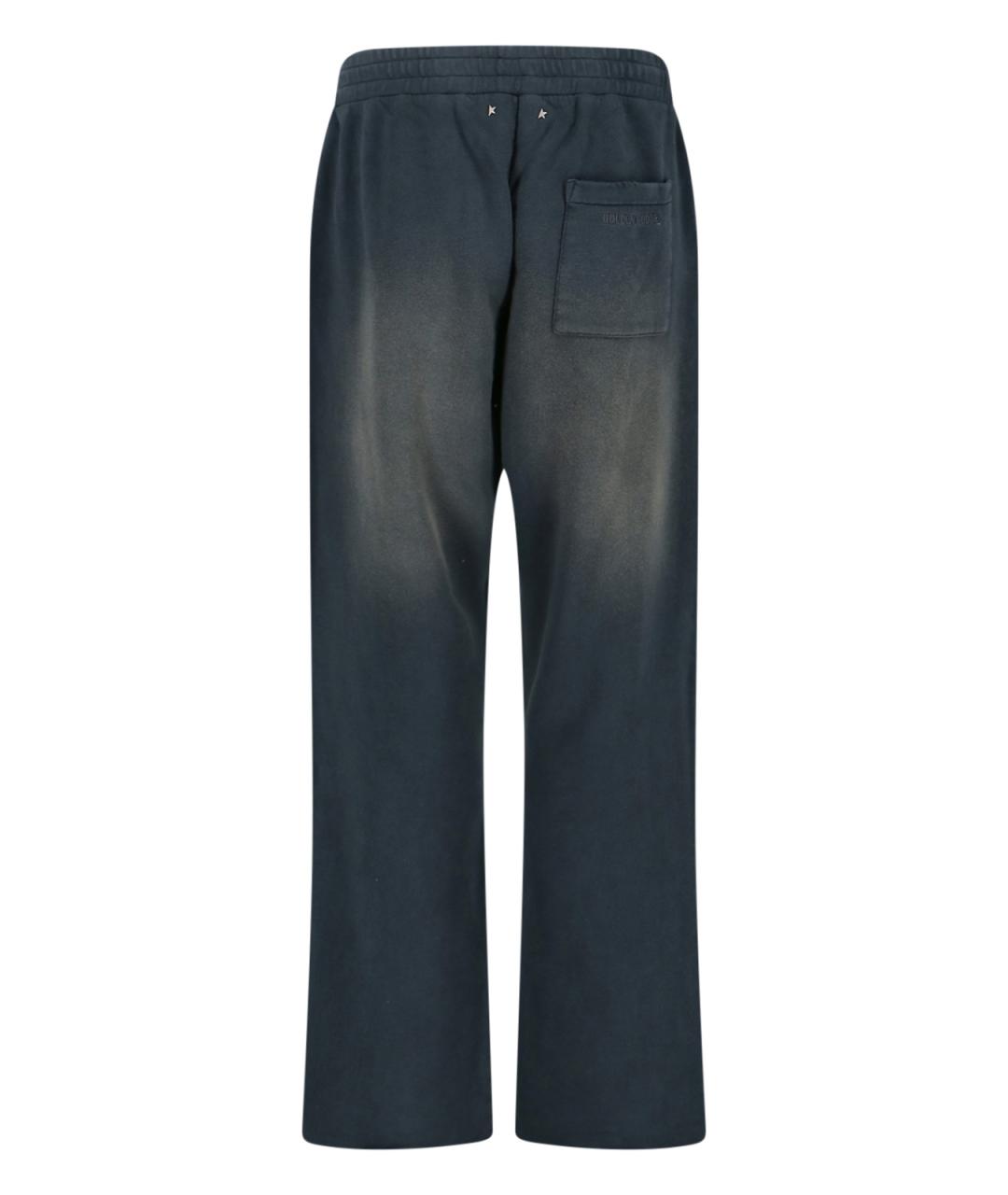 GOLDEN GOOSE DELUXE BRAND Черные хлопковые повседневные брюки, фото 2