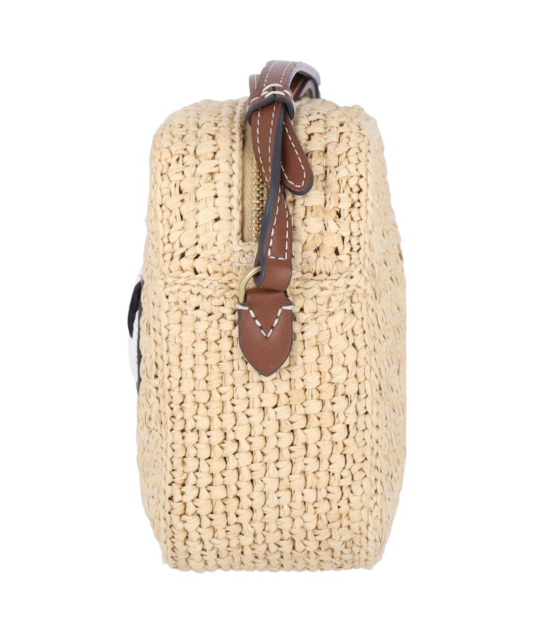 ANYA HINDMARCH Бежевая пелетеная сумка через плечо, фото 5