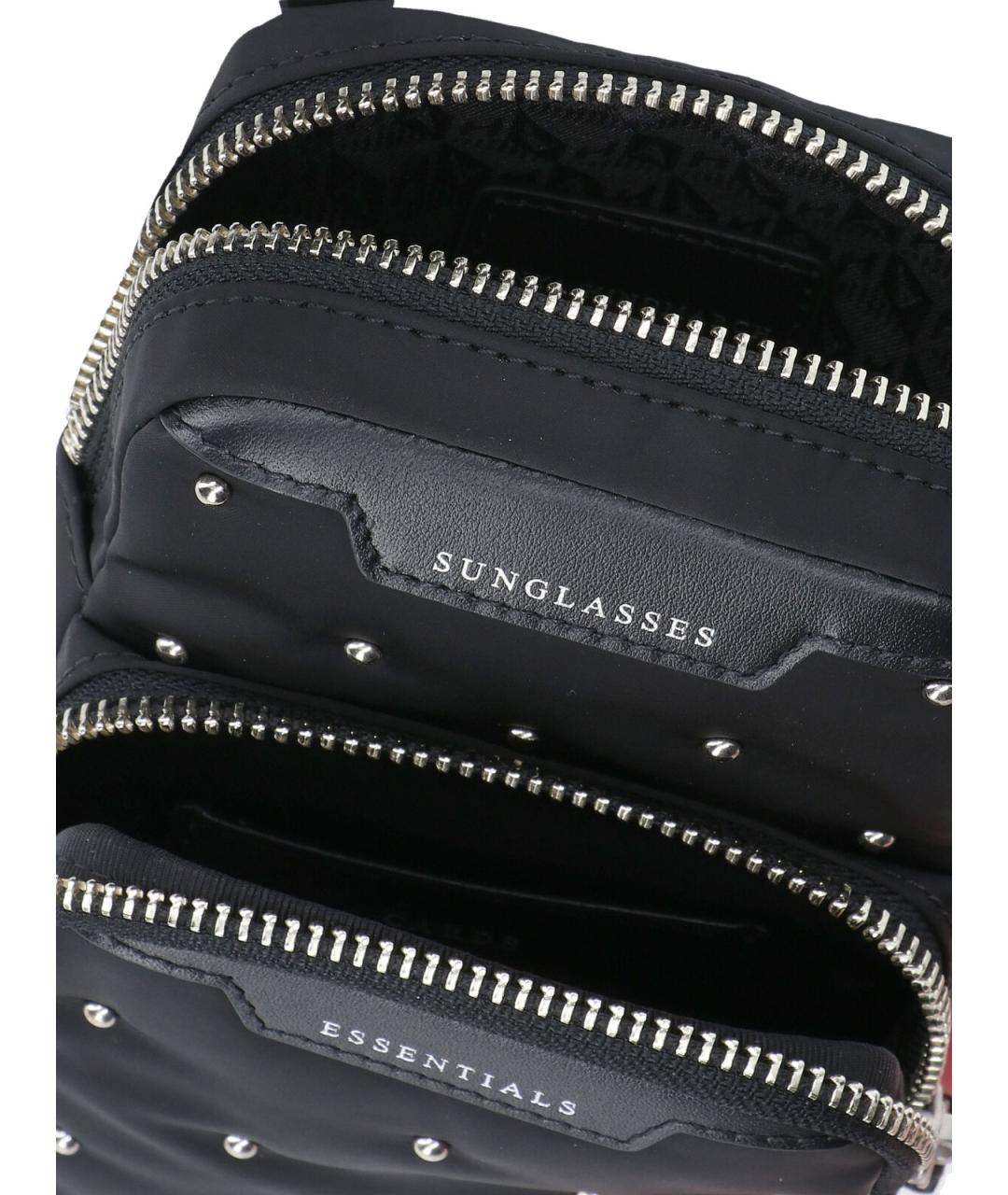 ANYA HINDMARCH Черная синтетическая сумка через плечо, фото 4