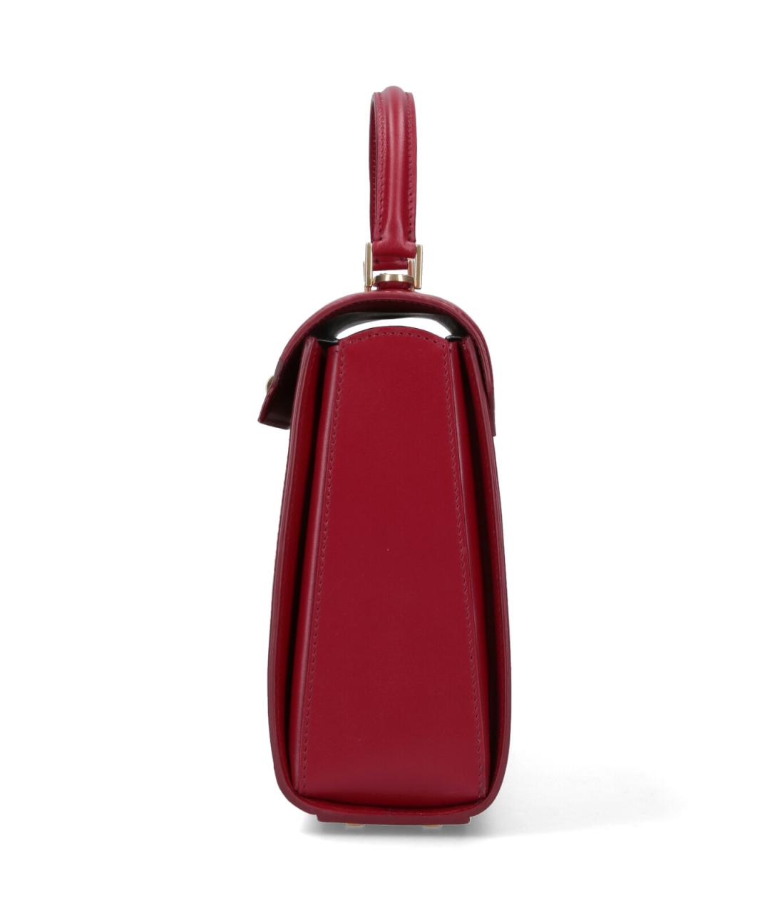 ANYA HINDMARCH Красная кожаная сумка с короткими ручками, фото 5