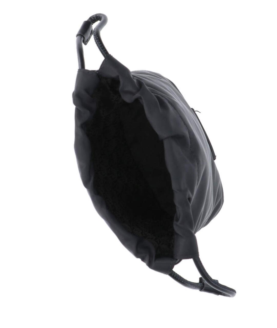 ANYA HINDMARCH Черная синтетическая сумка с короткими ручками, фото 4