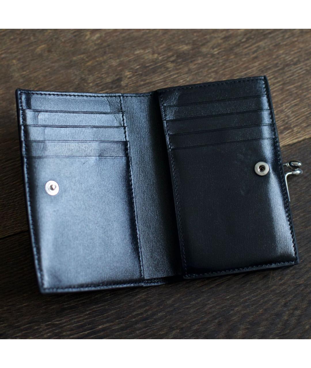 JIL SANDER Черный кожаный кошелек, фото 5