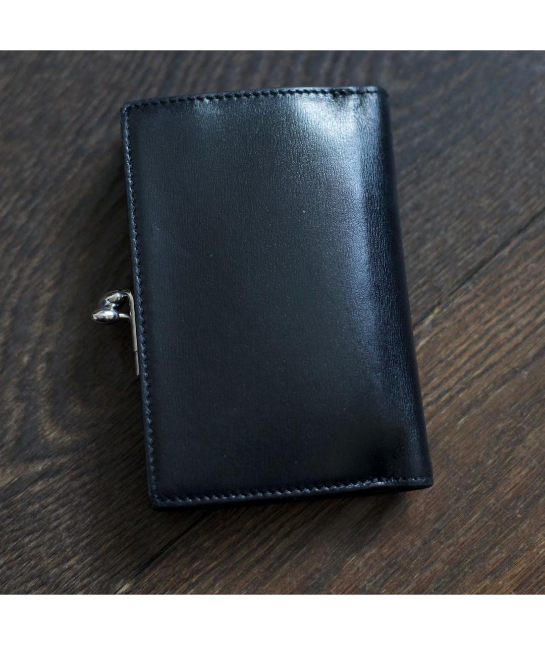 JIL SANDER Черный кожаный кошелек, фото 6