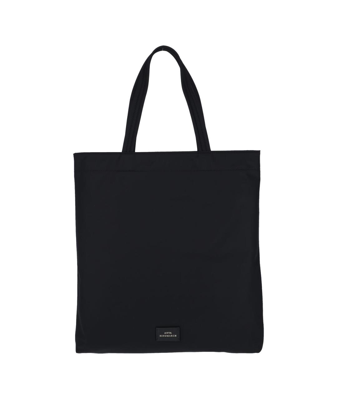 ANYA HINDMARCH Черная синтетическая сумка тоут, фото 3