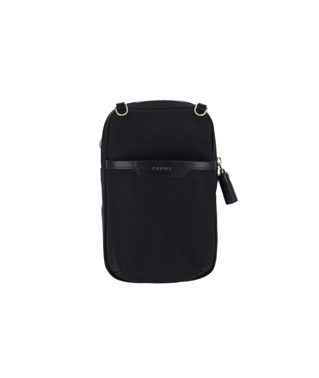 ANYA HINDMARCH Черная синтетическая сумка через плечо, фото 3