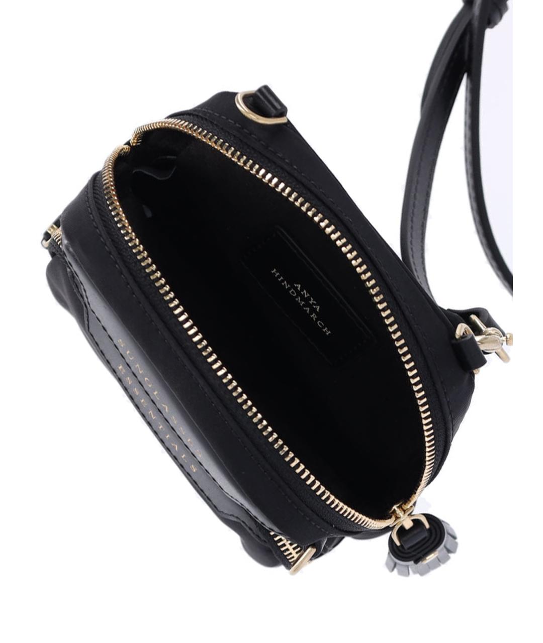 ANYA HINDMARCH Черная синтетическая сумка через плечо, фото 4