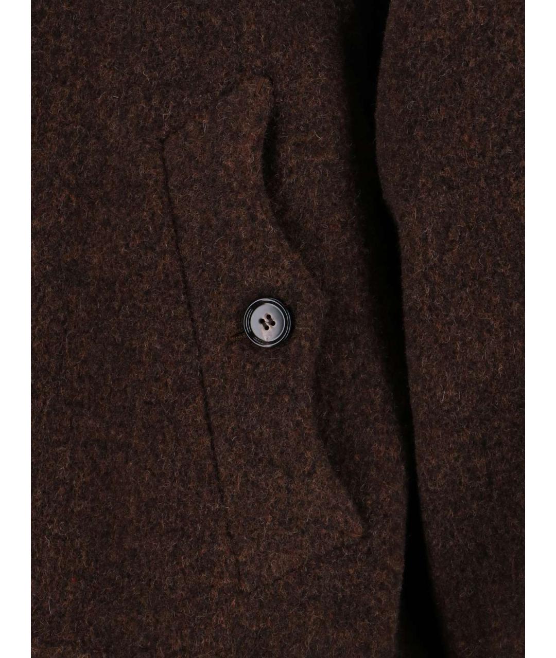 BURBERRY Коричневая шерстяная куртка, фото 6