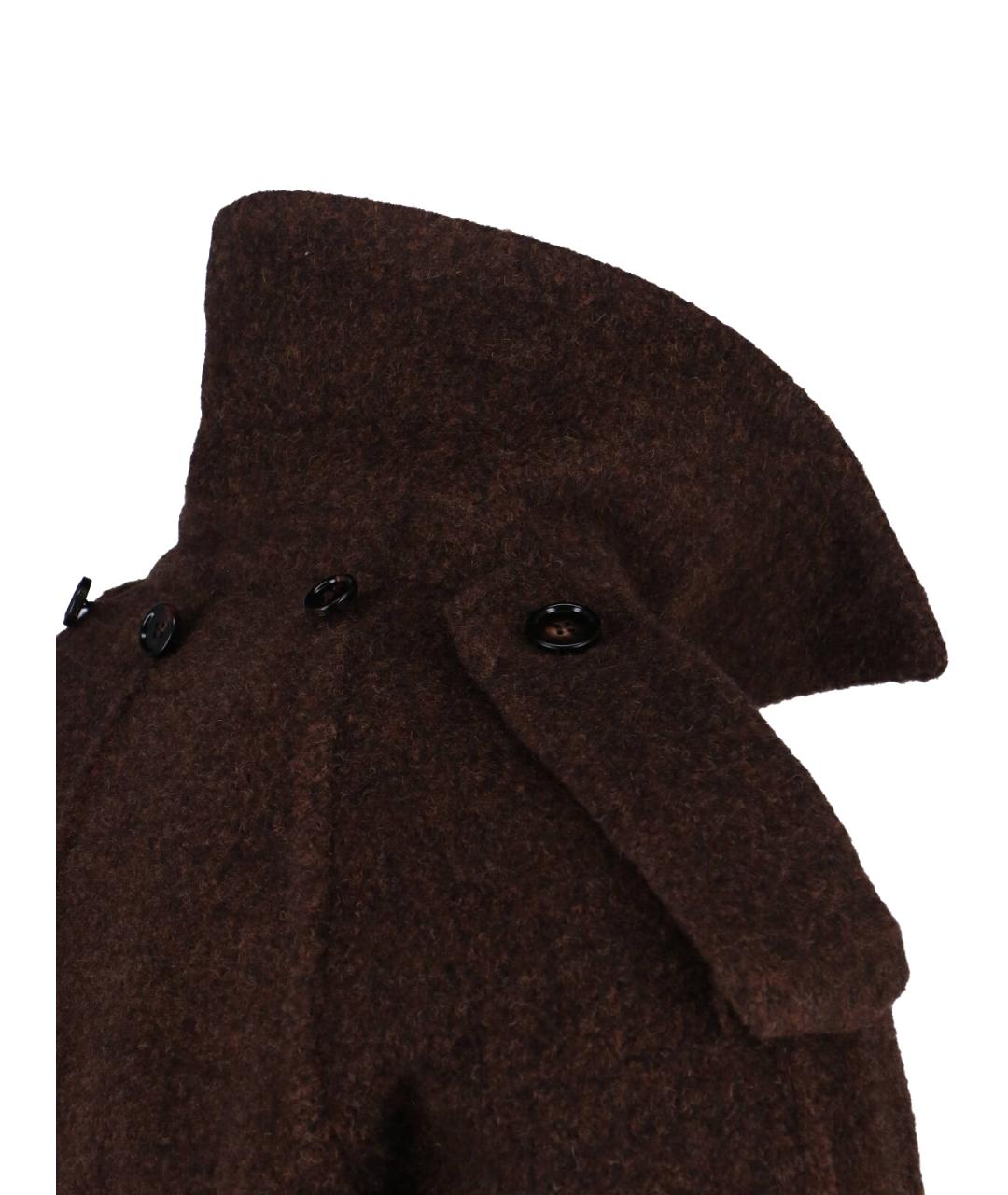 BURBERRY Коричневая шерстяная куртка, фото 5