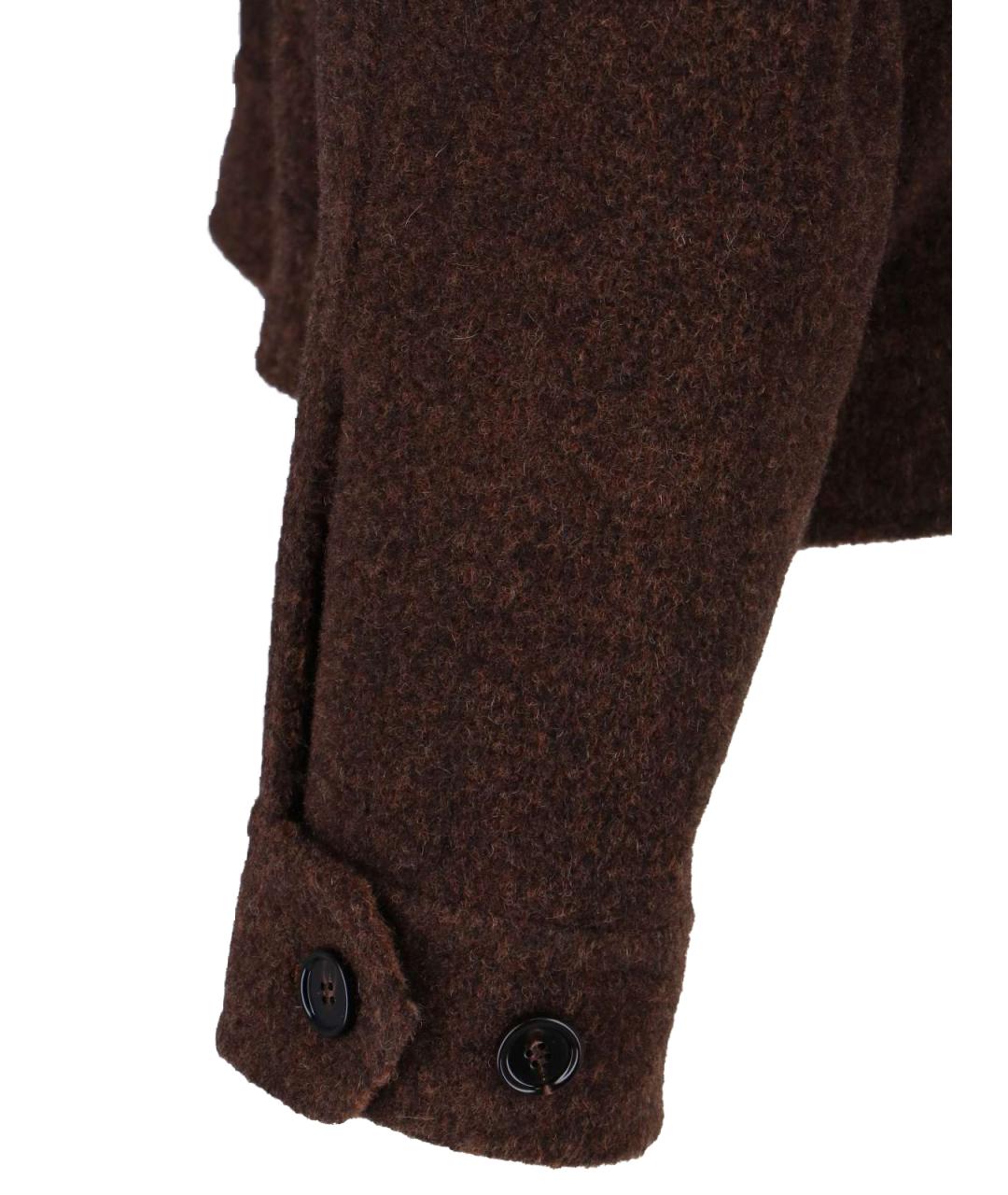 BURBERRY Коричневая шерстяная куртка, фото 7