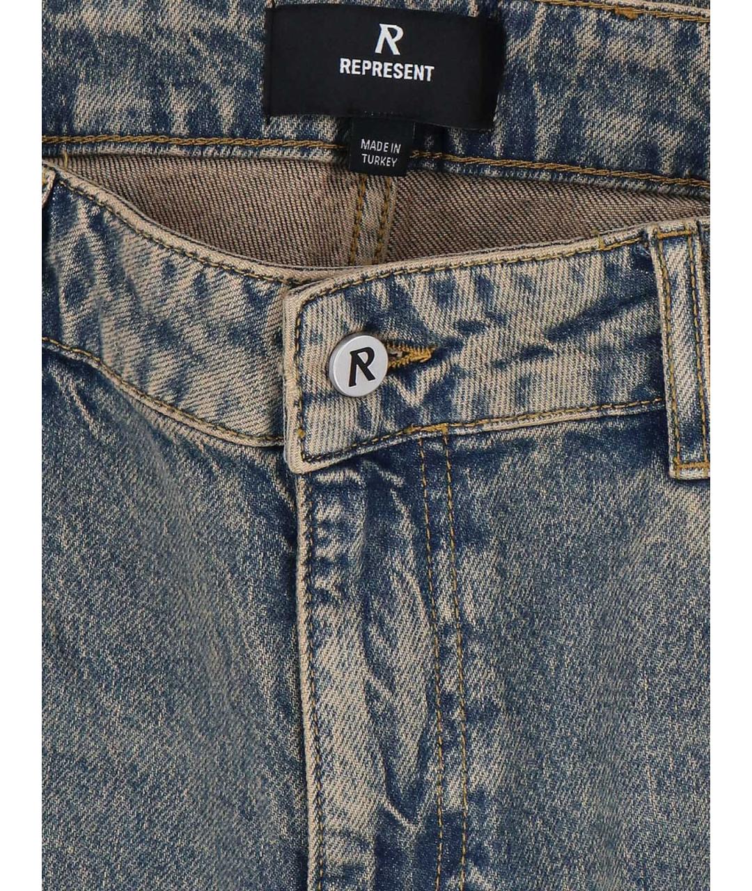 REPRESENT Синие прямые джинсы, фото 5