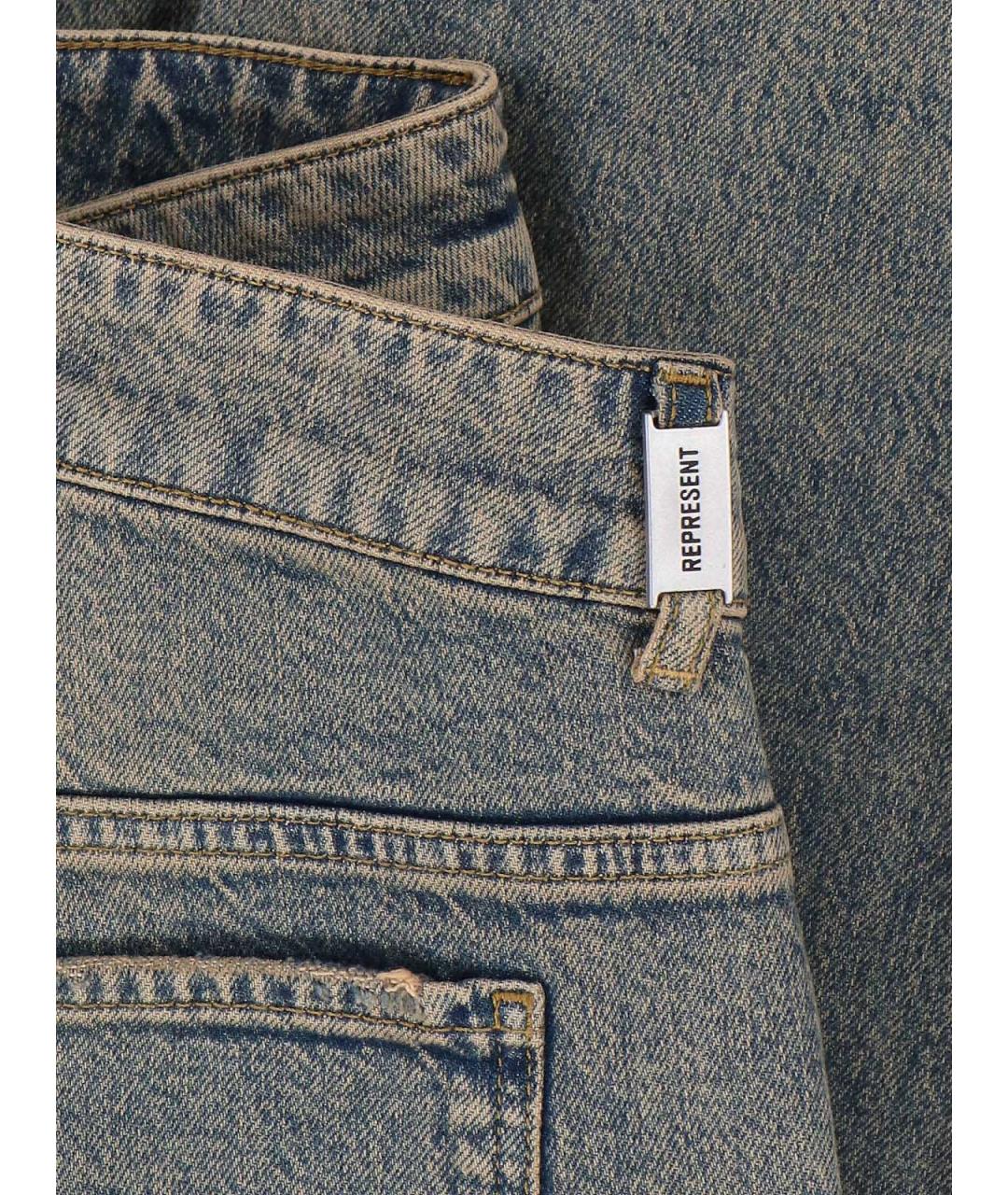 REPRESENT Синие прямые джинсы, фото 4