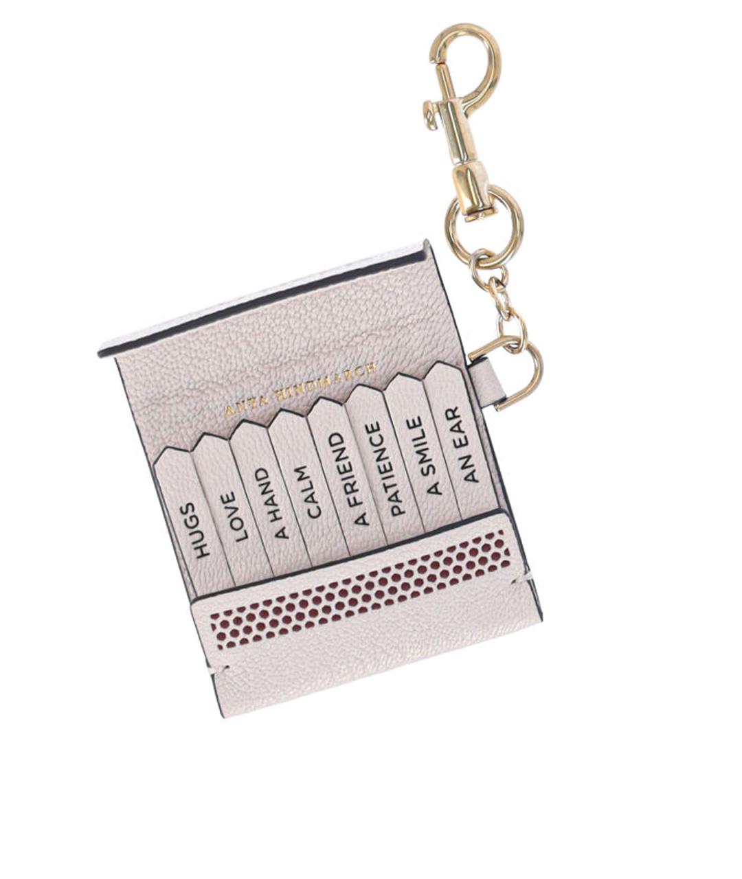 ANYA HINDMARCH Белый брелок, фото 3