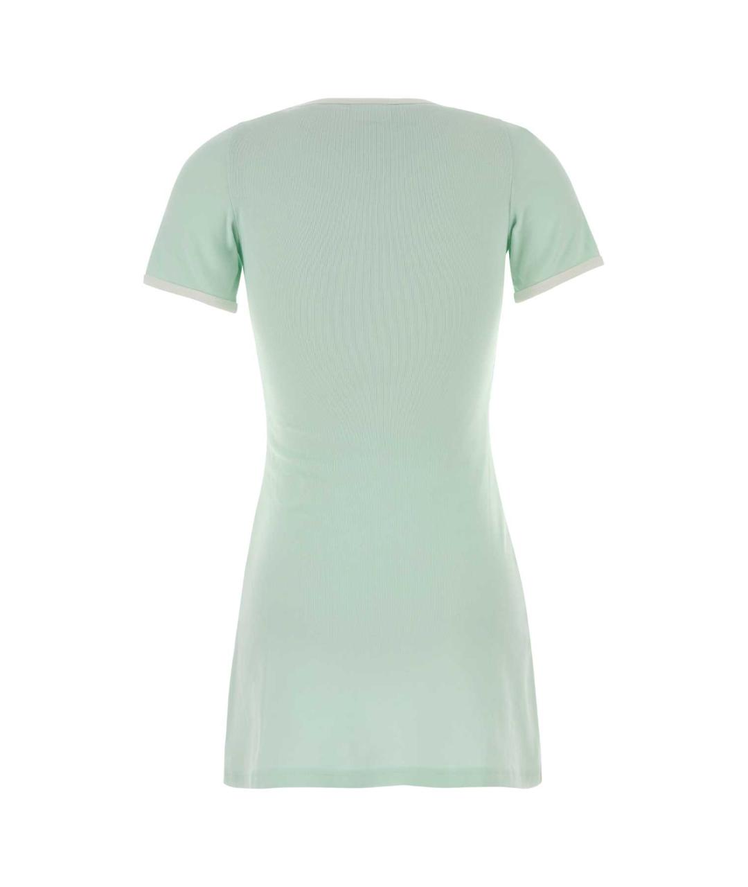 COURREGES Зеленые хлопковое платье, фото 2