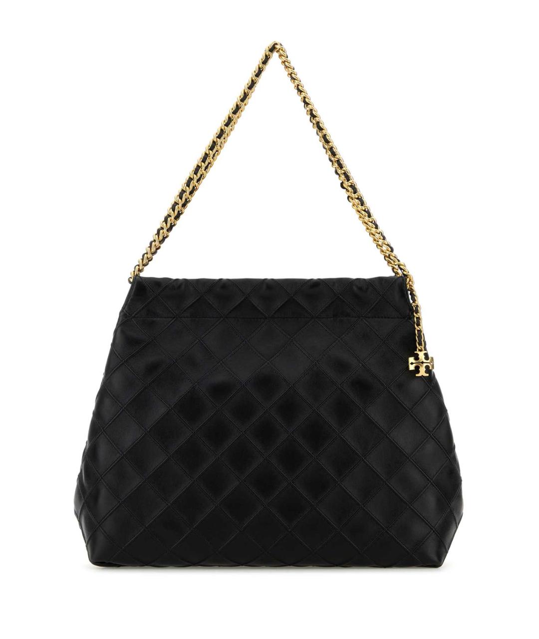 TORY BURCH Черная кожаная сумка через плечо, фото 1