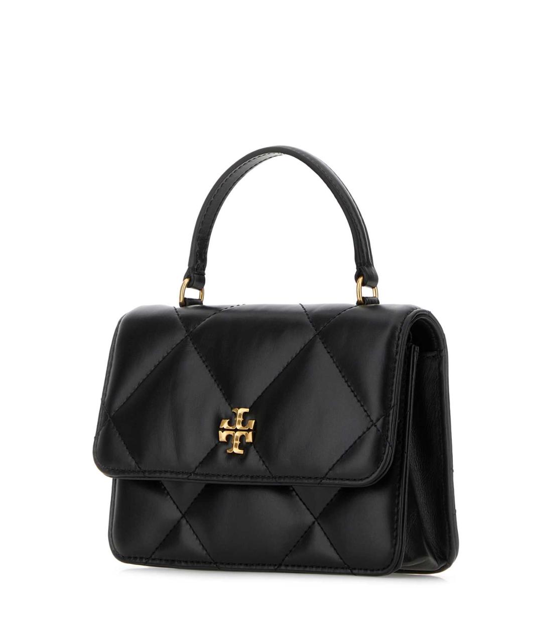 TORY BURCH Черная кожаная сумка через плечо, фото 2