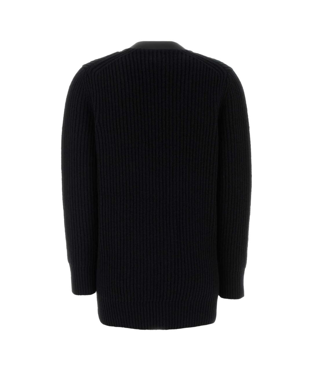 FERRAGAMO Черный шерстяной кардиган, фото 2