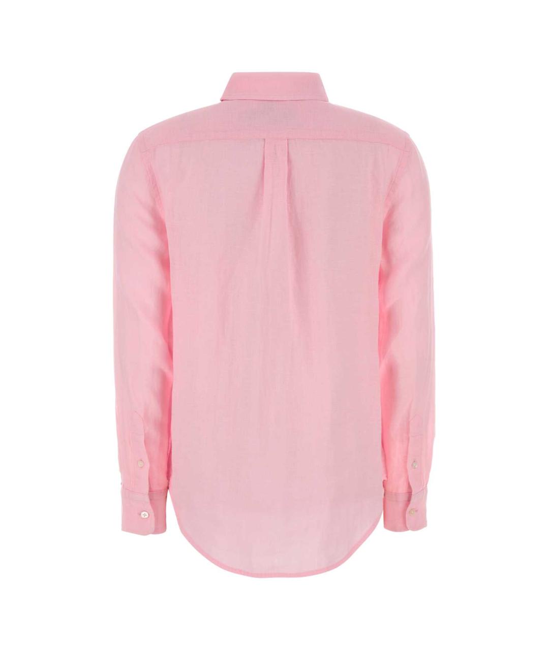 POLO RALPH LAUREN Розовая льняная рубашка, фото 2