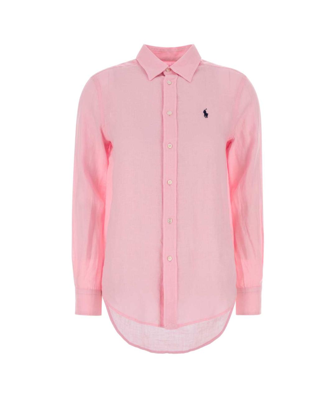 POLO RALPH LAUREN Розовая льняная рубашка, фото 1