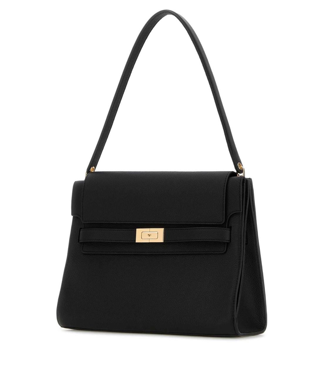 TORY BURCH Черная кожаная сумка через плечо, фото 2