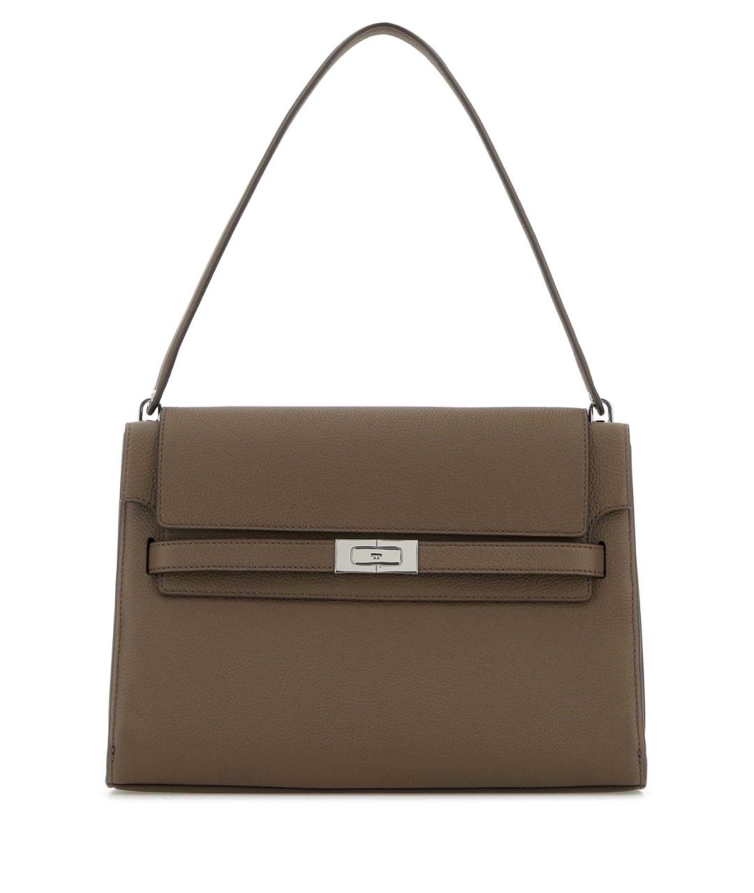TORY BURCH Коричневая кожаная сумка через плечо, фото 1