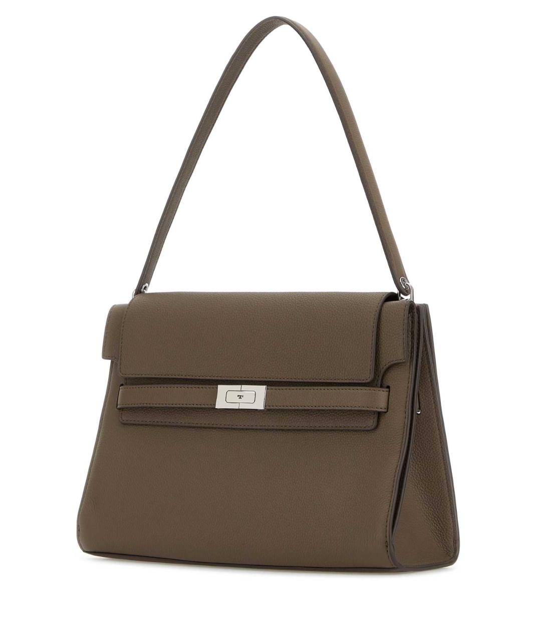 TORY BURCH Коричневая кожаная сумка через плечо, фото 2