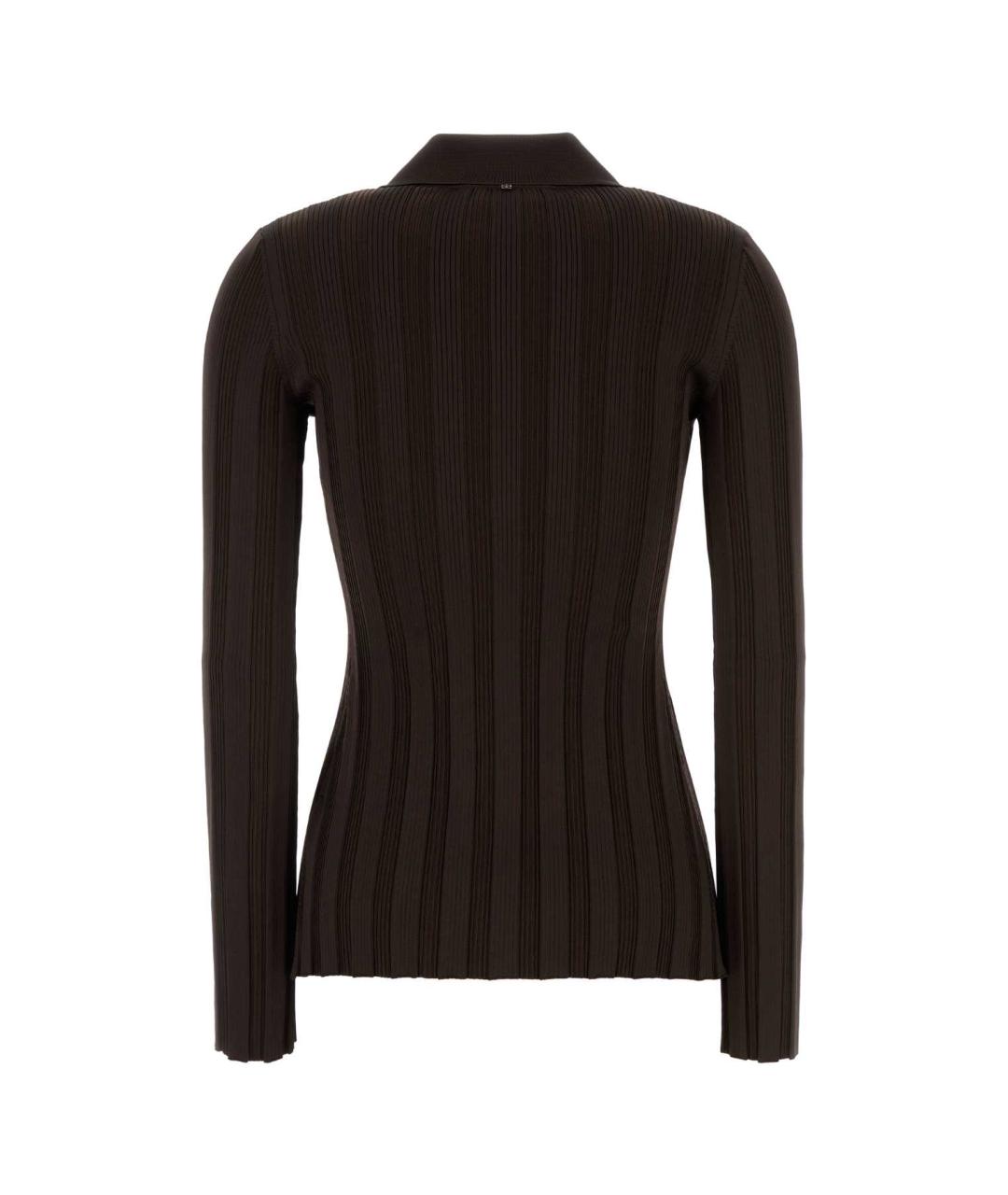 SPORTMAX Коричневый вискозный кардиган, фото 2