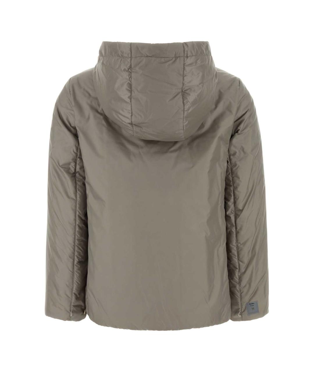 MAX MARA Серая полиэстеровая куртка, фото 2