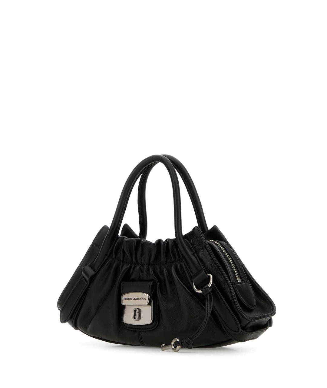 MARC JACOBS Черная кожаная сумка с короткими ручками, фото 2