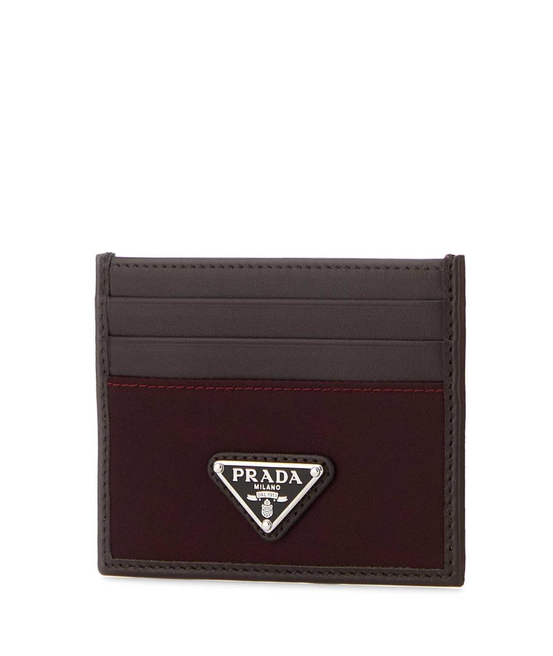 PRADA Коричневый кожаный кардхолдер, фото 2