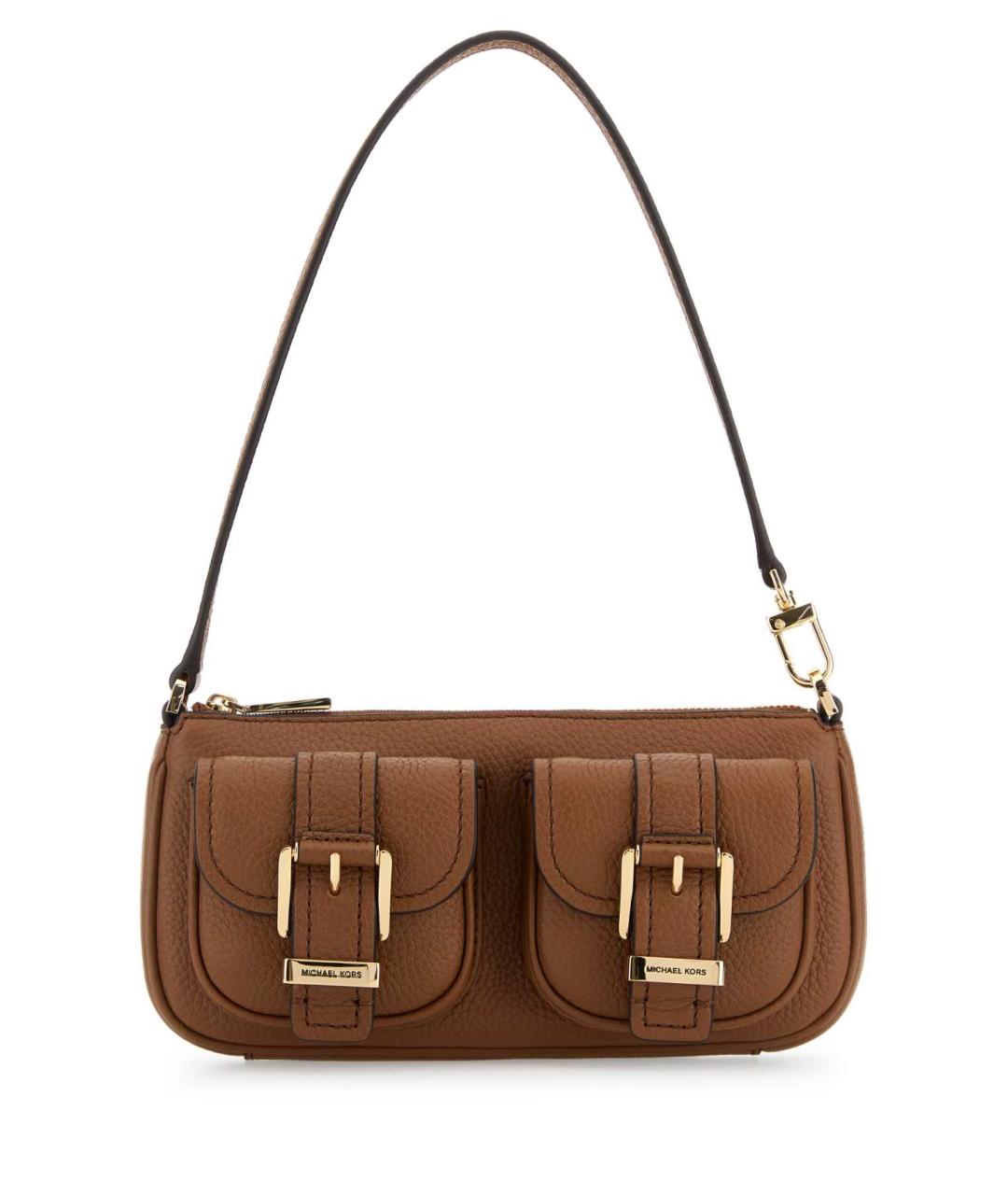 MICHAEL KORS Коричневая кожаная сумка через плечо, фото 1
