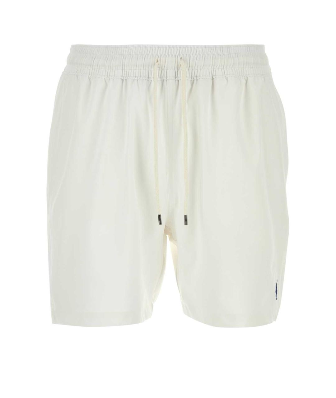 POLO RALPH LAUREN Белые полиэстеровые плавки, фото 1