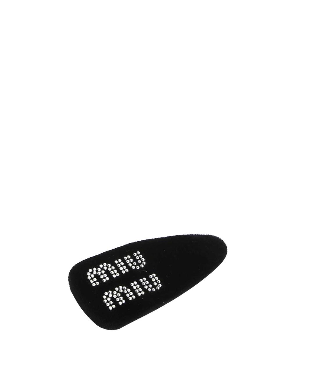 MIU MIU Черная заколка, фото 2