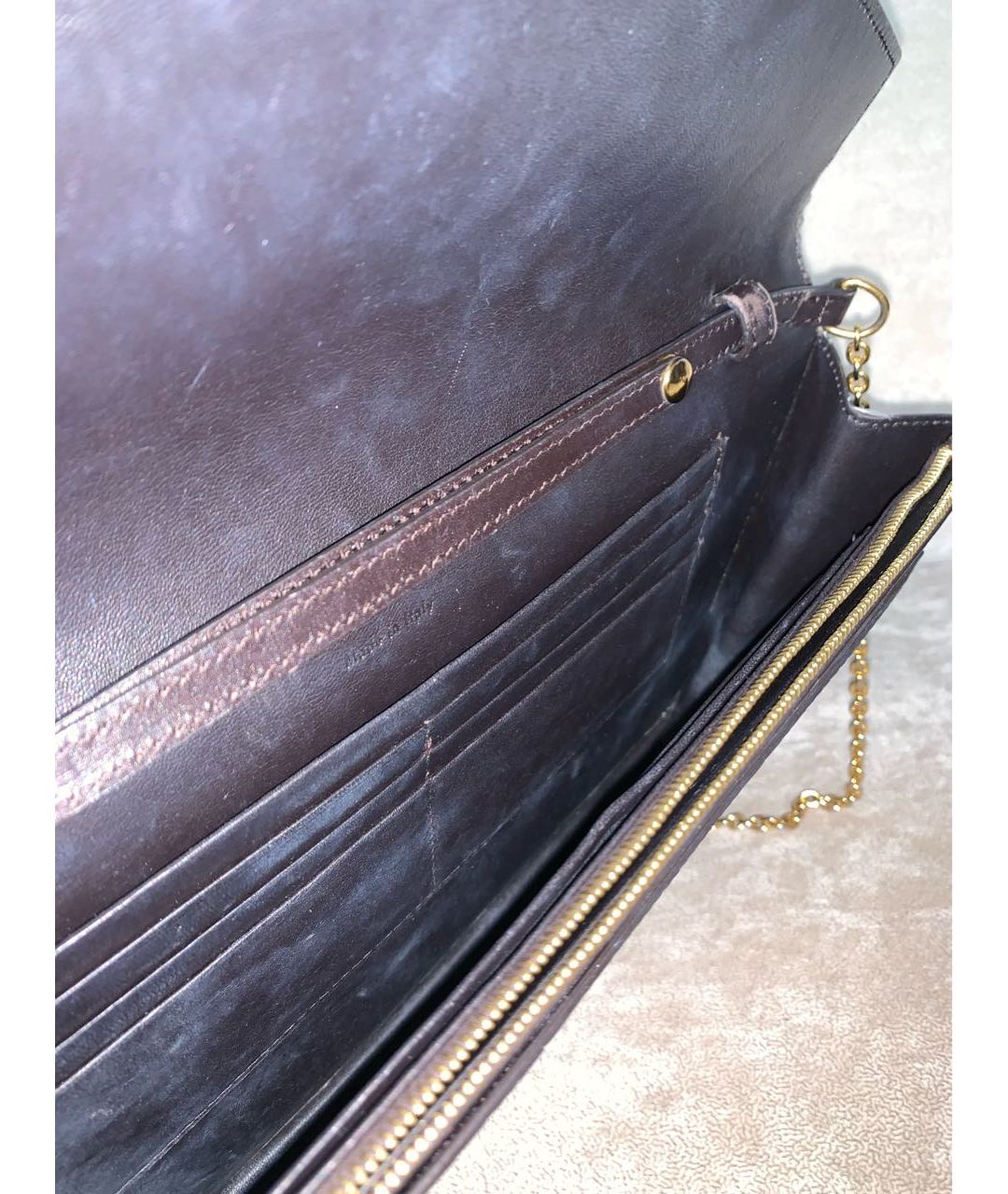 CELINE PRE-OWNED Черная кожаная сумка тоут, фото 4