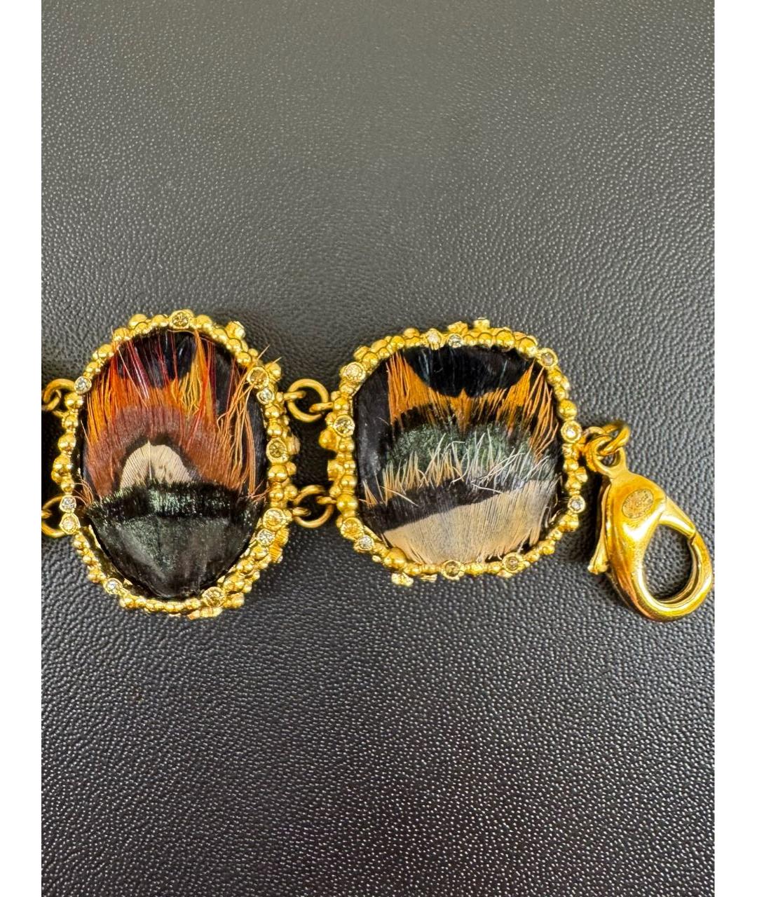 CHANEL Золотой металлический браслет, фото 6