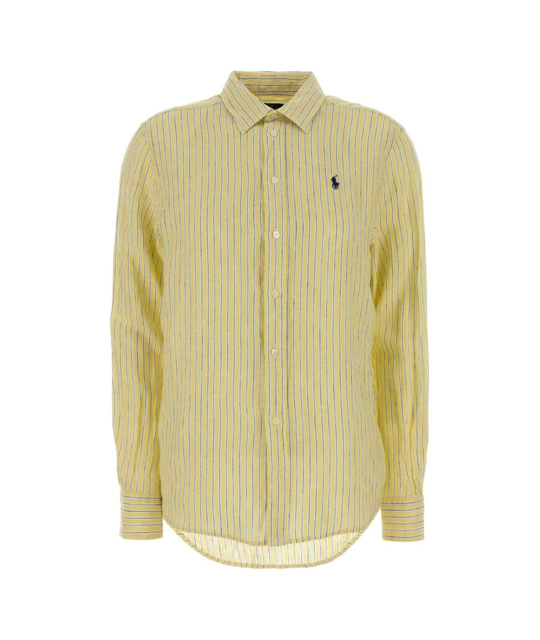 POLO RALPH LAUREN Желтая льняная рубашка, фото 1