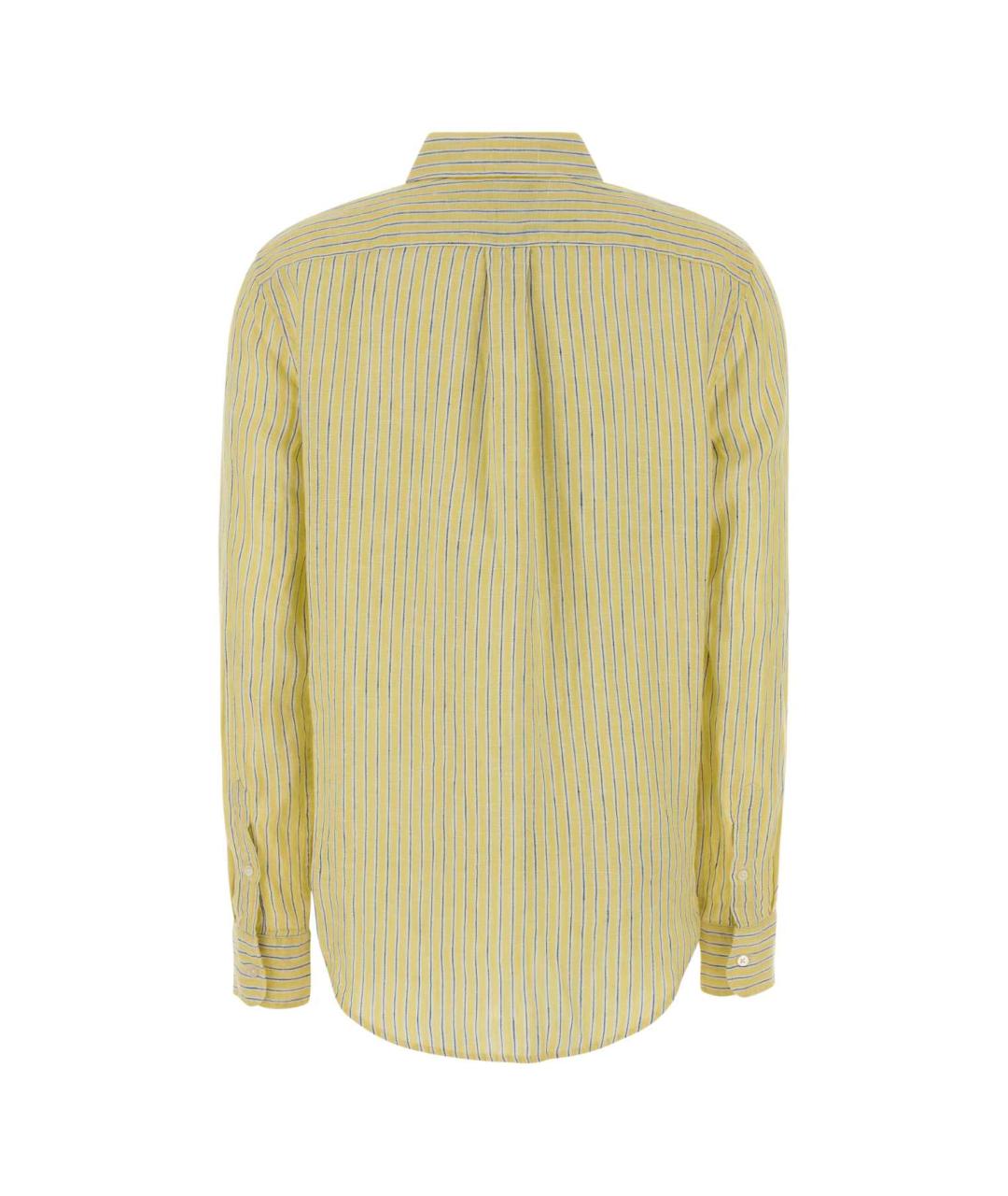 POLO RALPH LAUREN Желтая льняная рубашка, фото 2