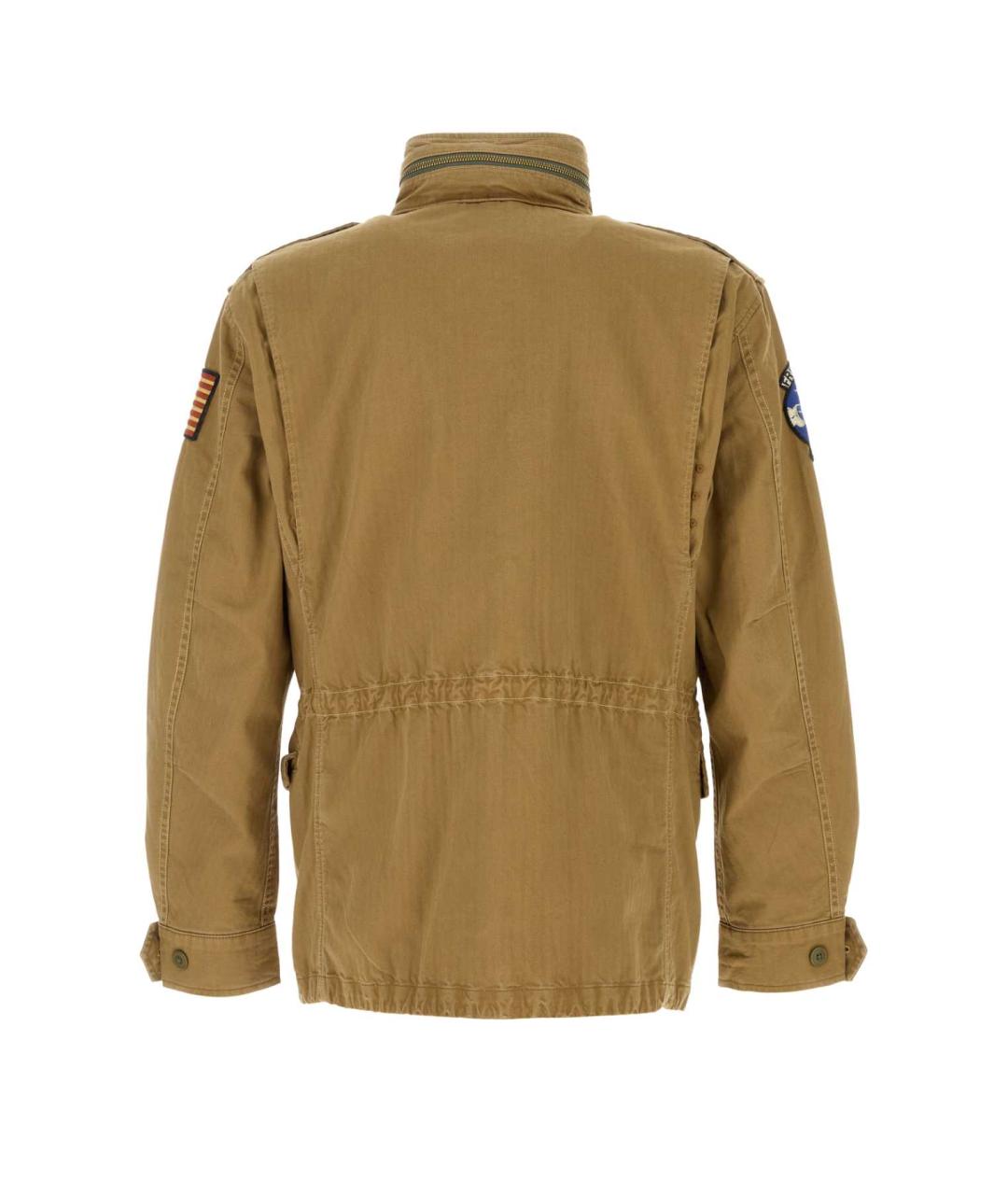 POLO RALPH LAUREN Бежевая хлопковая куртка, фото 2