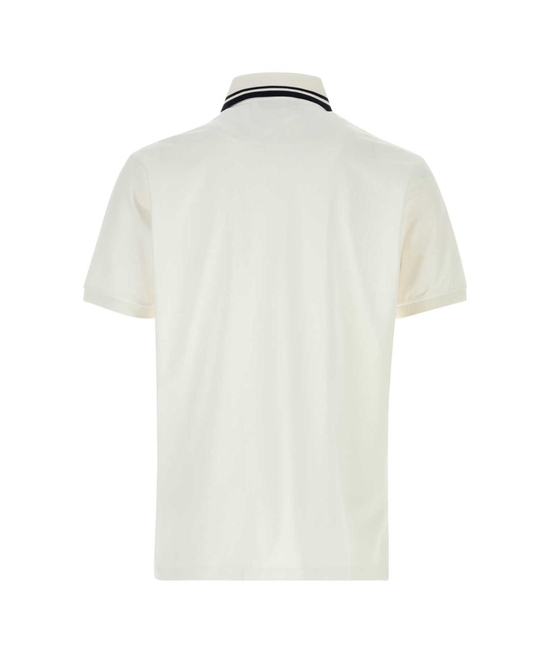 GUCCI Белое хлопковое поло с коротким рукавом, фото 2