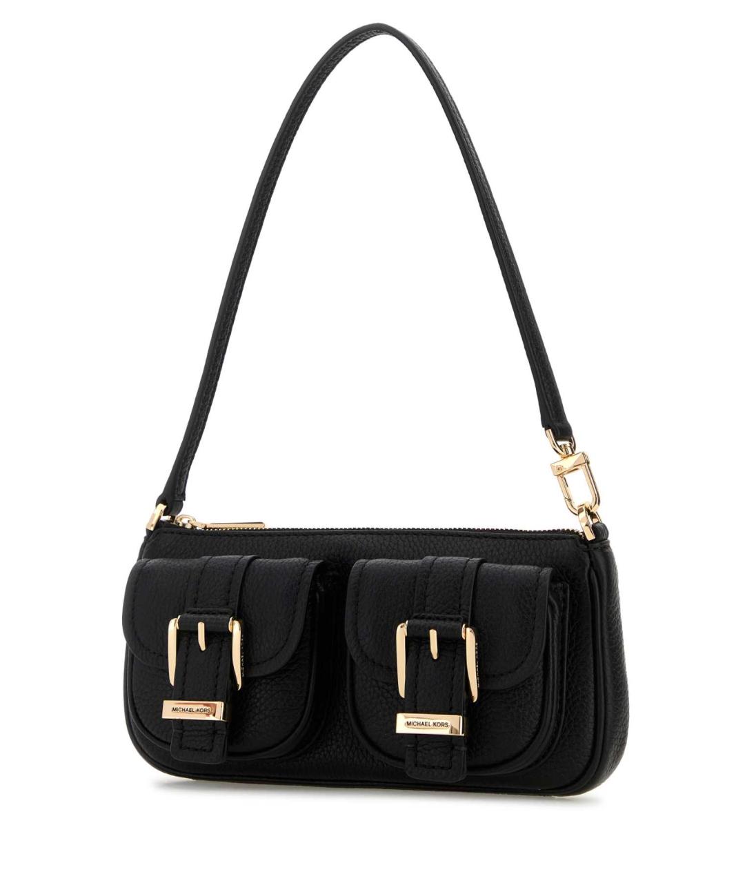 MICHAEL KORS Черная тканевая сумка через плечо, фото 2
