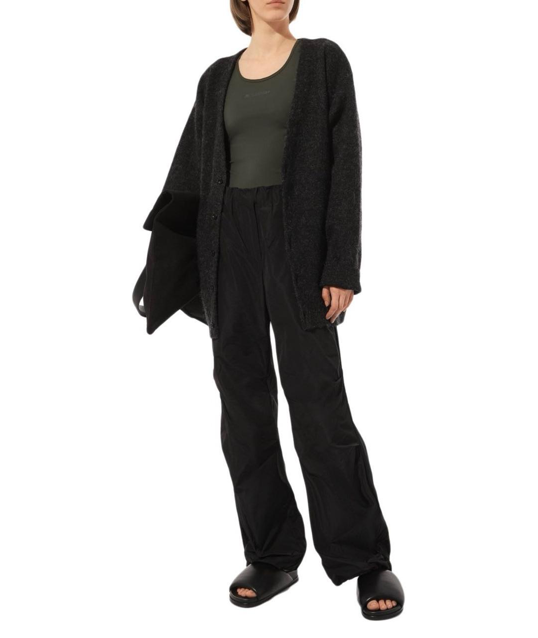 JIL SANDER Хаки полиамидовая майка, фото 4