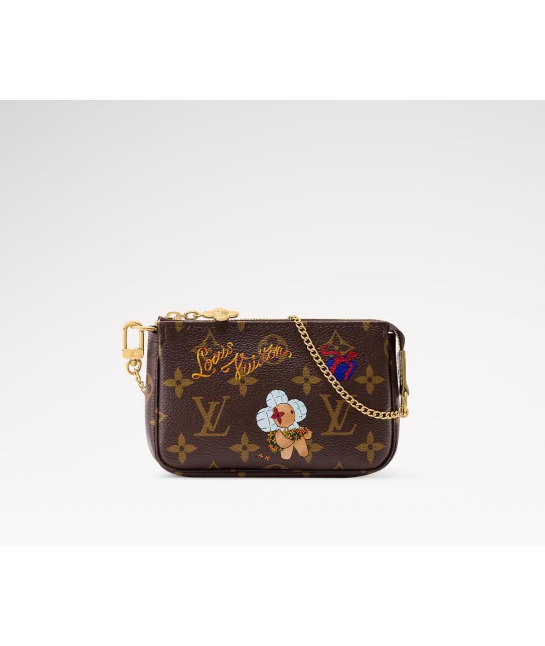 LOUIS VUITTON Коричневый кожаный кошелек, фото 5