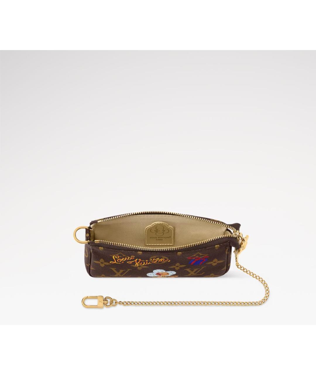 LOUIS VUITTON Коричневый кожаный кошелек, фото 2