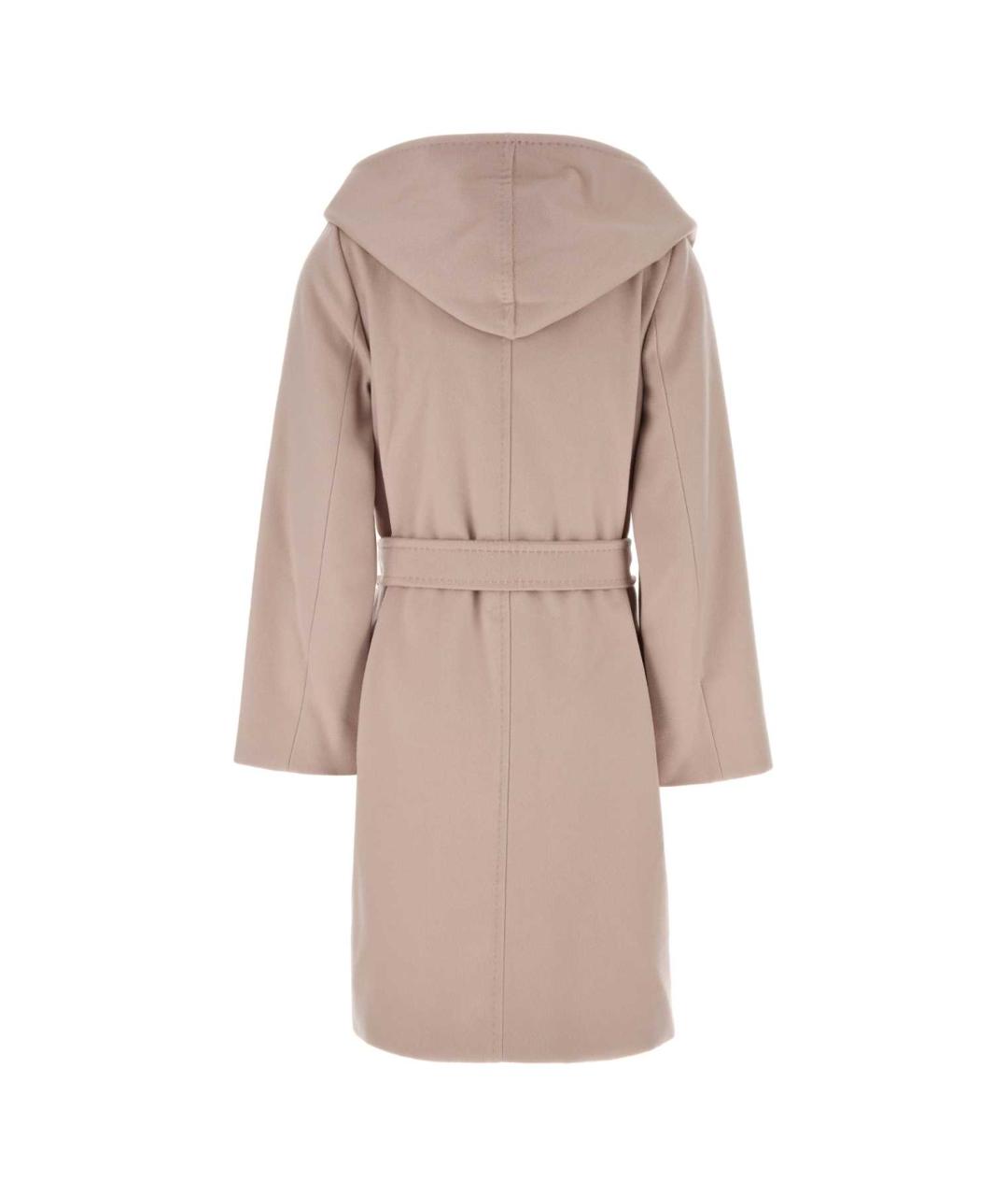 MAX MARA STUDIO Розовое шерстяное пальто, фото 2