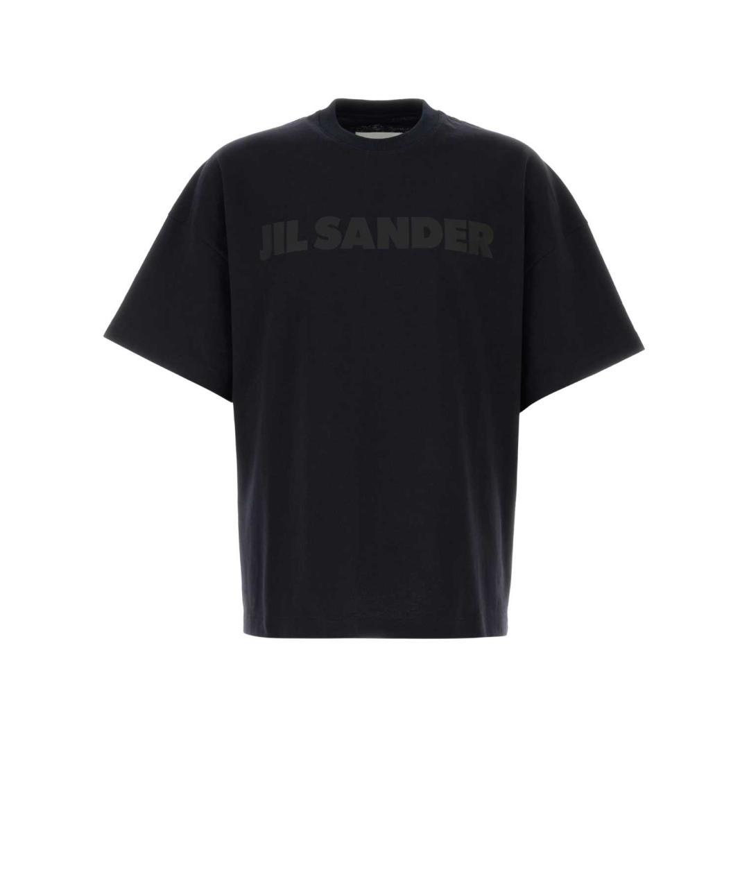 JIL SANDER Синяя хлопковая футболка, фото 1