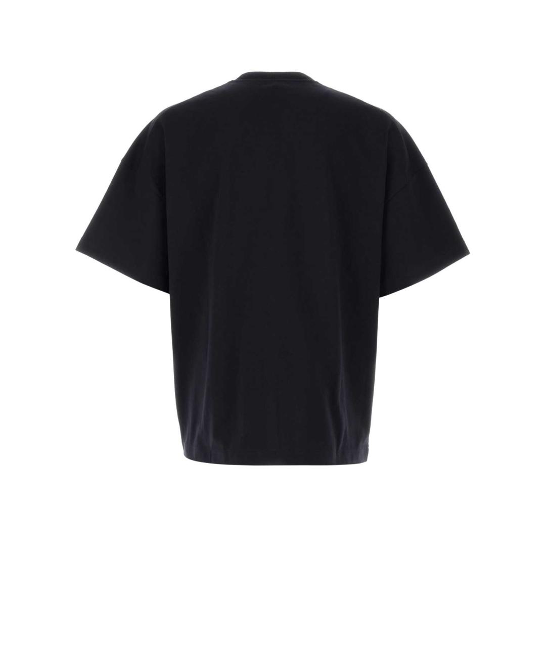 JIL SANDER Синяя хлопковая футболка, фото 2