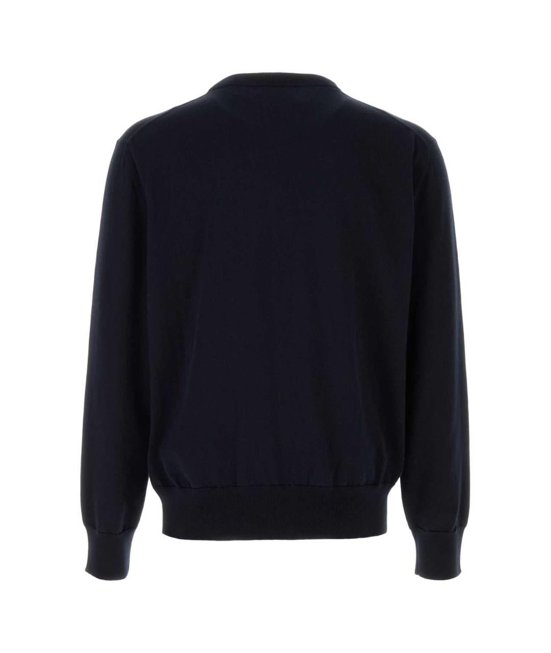 JIL SANDER Темно-синий хлопковый джемпер / свитер, фото 2