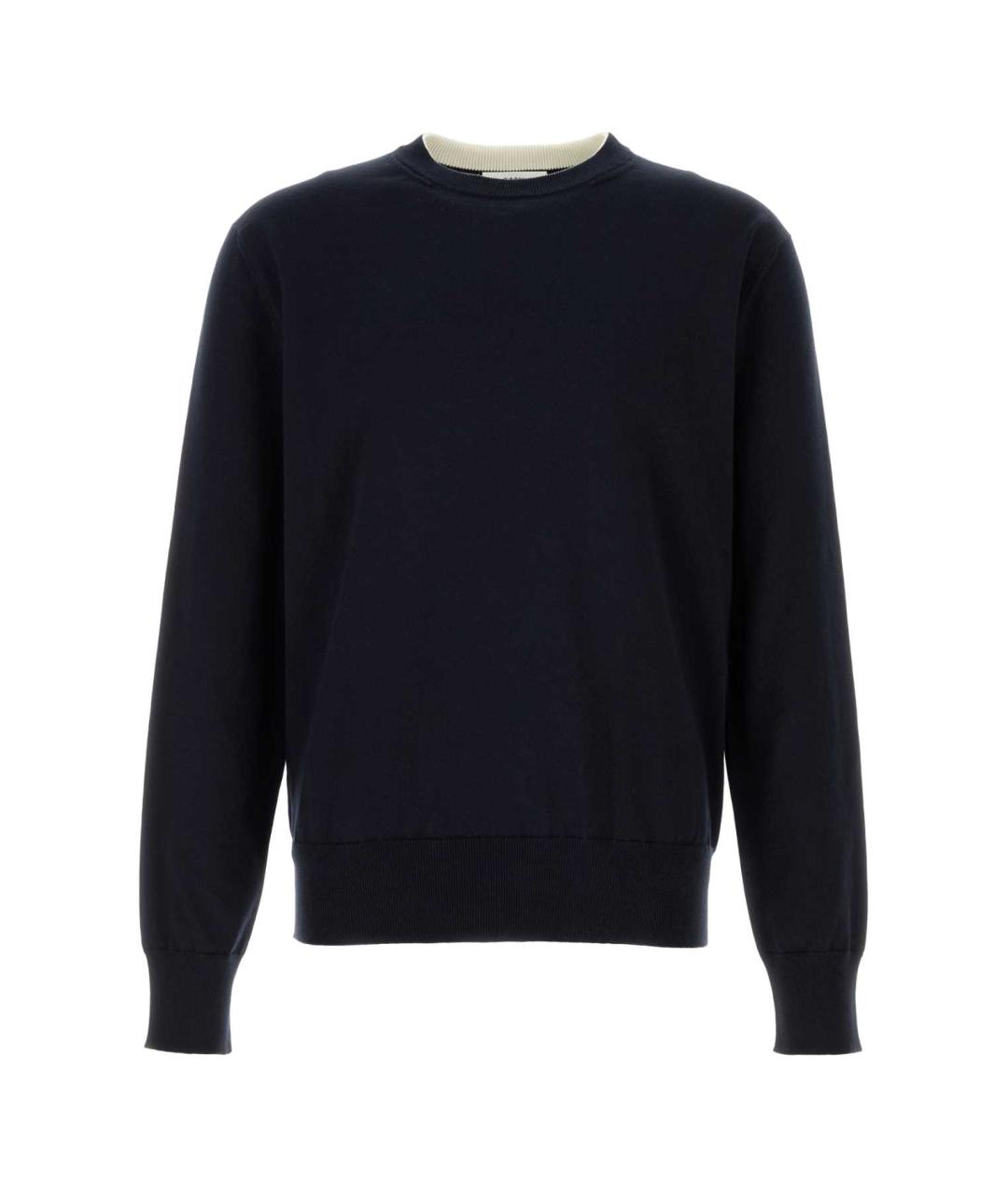 JIL SANDER Темно-синий хлопковый джемпер / свитер, фото 1