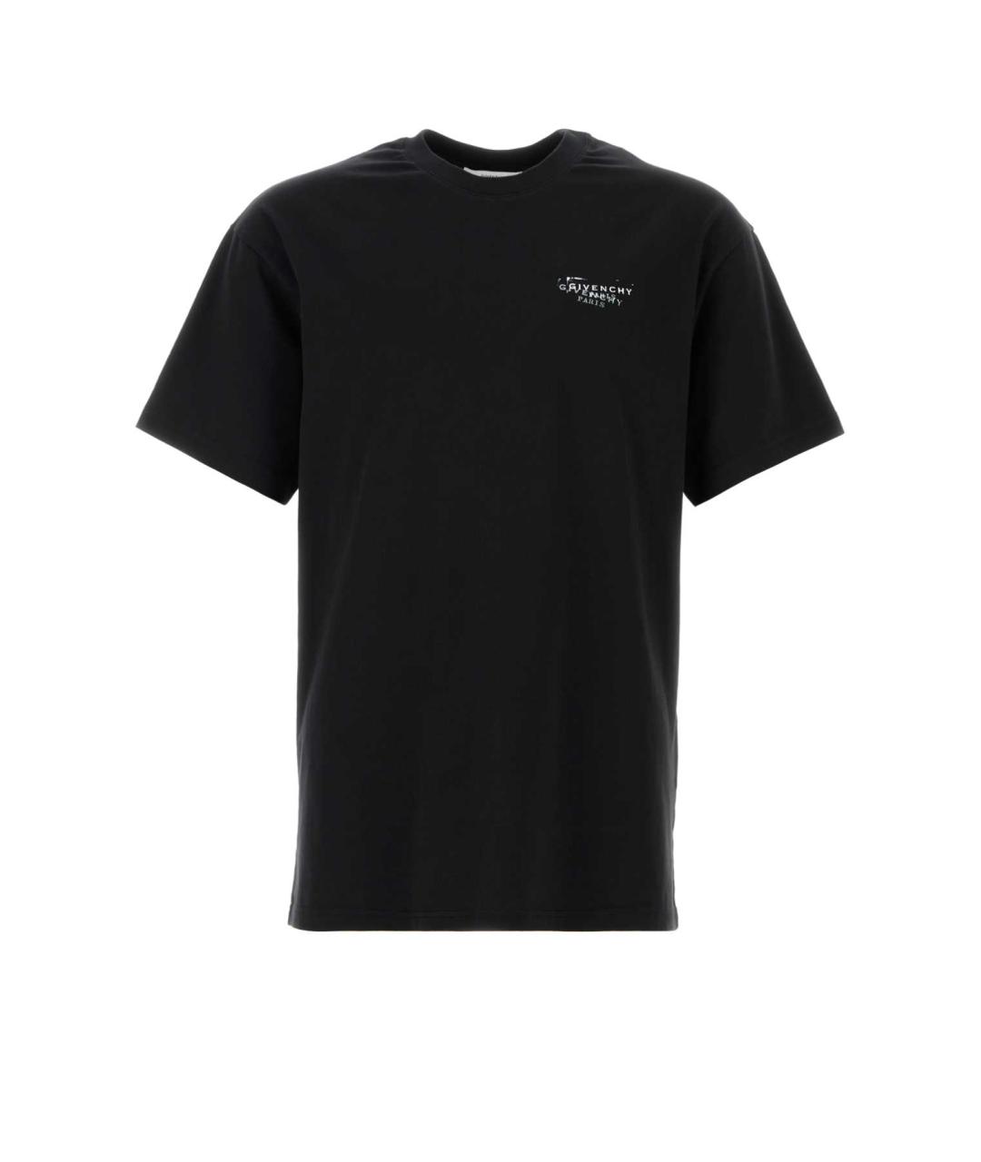 GIVENCHY Черная хлопковая футболка, фото 1